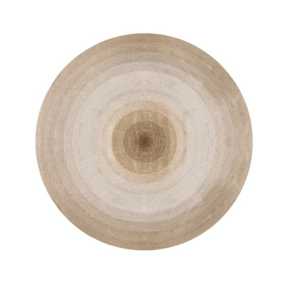 Round Gradient Area Rug — Machine Washable Non-Slip Floor Mat for Living Room & Bedroom