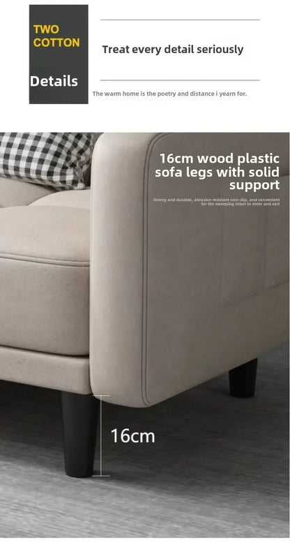 Sofa living room Small apartment rental room Folding sofa bed Single double bedroom Simple modern apartment Fabric sofa