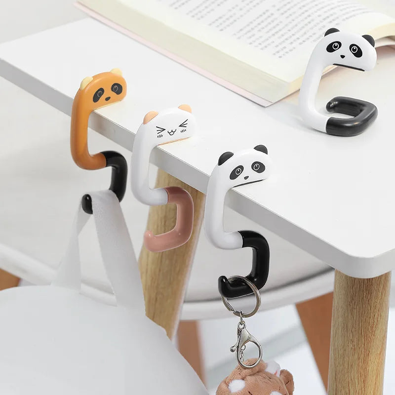 Hang It, Hide It — No-Drill Desk Side Hanging Organizer with Bag Hook