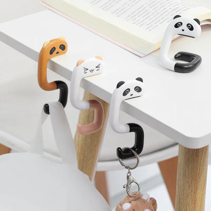 Hang It, Hide It — No-Drill Desk Side Hanging Organizer with Bag Hook