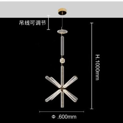 Nordic Luxury Art Glass Chandelier — High-End Pendant Lamp Home Décor
