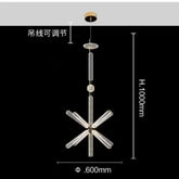Nordic Luxury Art Glass Chandelier — High-End Pendant Lamp Home Décor