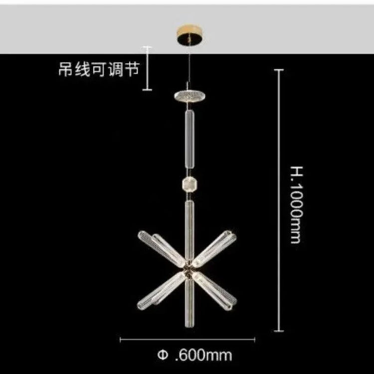 Nordic Luxury Art Glass Chandelier — High-End Pendant Lamp Home Décor