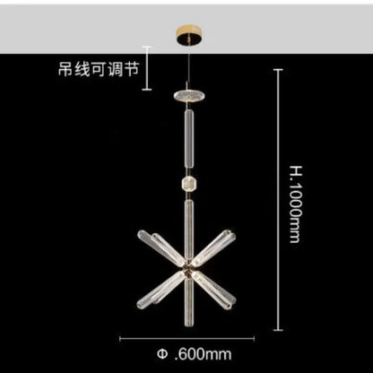 Nordic Luxury Art Glass Chandelier — High-End Pendant Lamp Home Décor