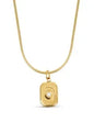 Stainless Steel Vintage Textured Delicate Necklace