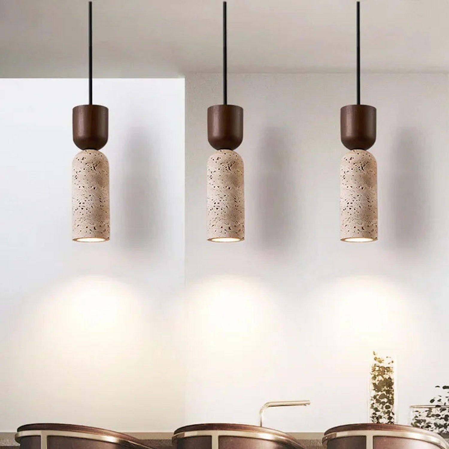 Stone Cord Pendant Light