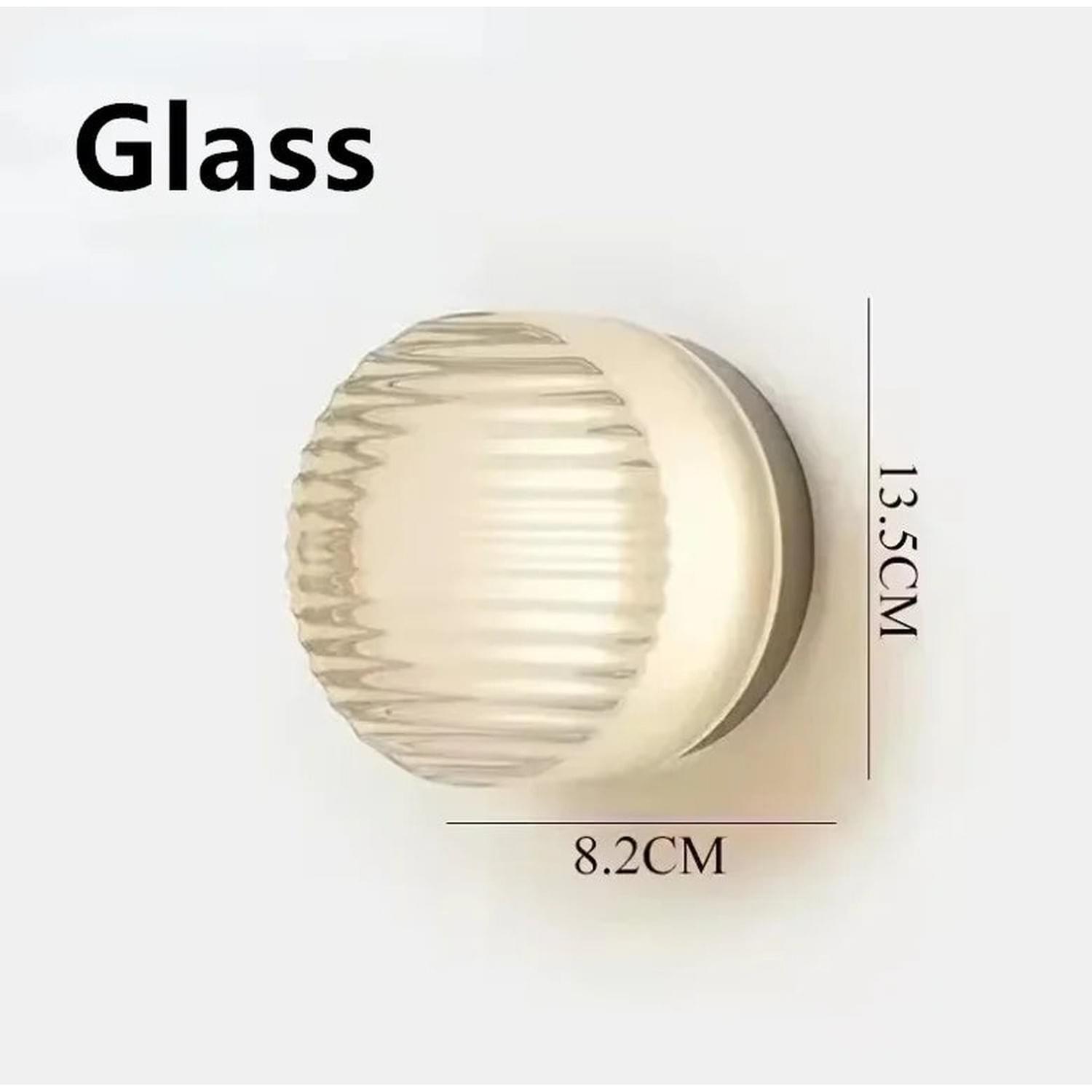 Glass Stone LED Wall Sconce
