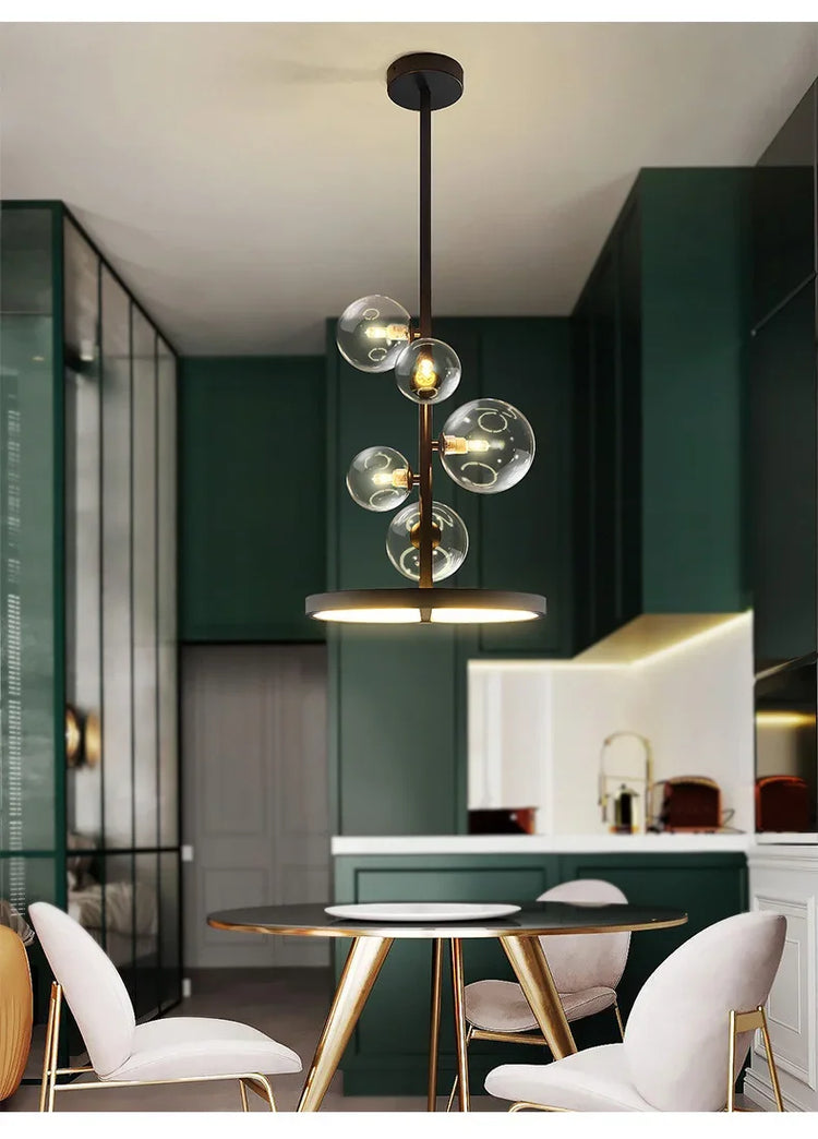 Modern Glass Bubbles Led Pendant Lights for Table Dining Room Kitchen Bar Chandeliers Lamps Home Decor Lusters Lighting Fixture Jonine&
