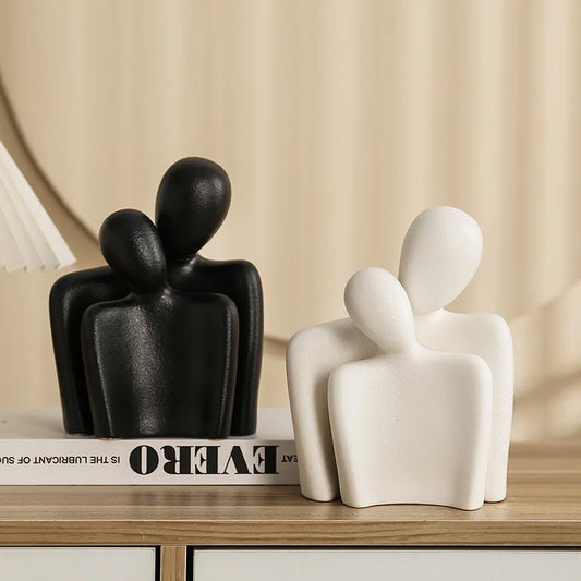 The Hug That Stays — Ceramic Love Sculpture for Home & Gifting