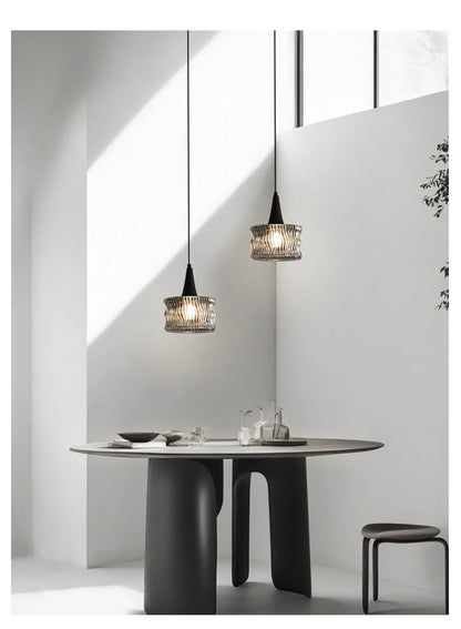 Nordic Glass LED Pendant Lamp — Modern Luxury Hanging Light for Dining Room & Living Room