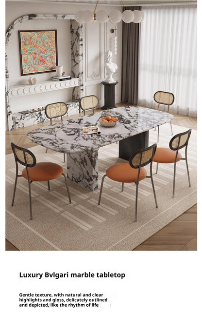 Custom Luxury French Marble Dining Table — Natural Stone