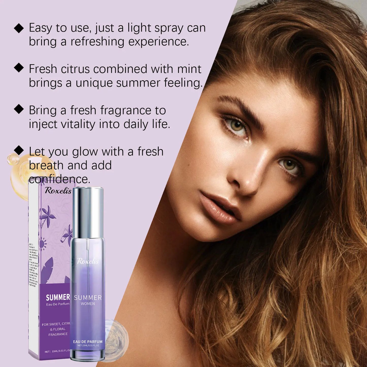 Citrus Summer Perfume 15ml — Light, Fresh & Long-Lasting