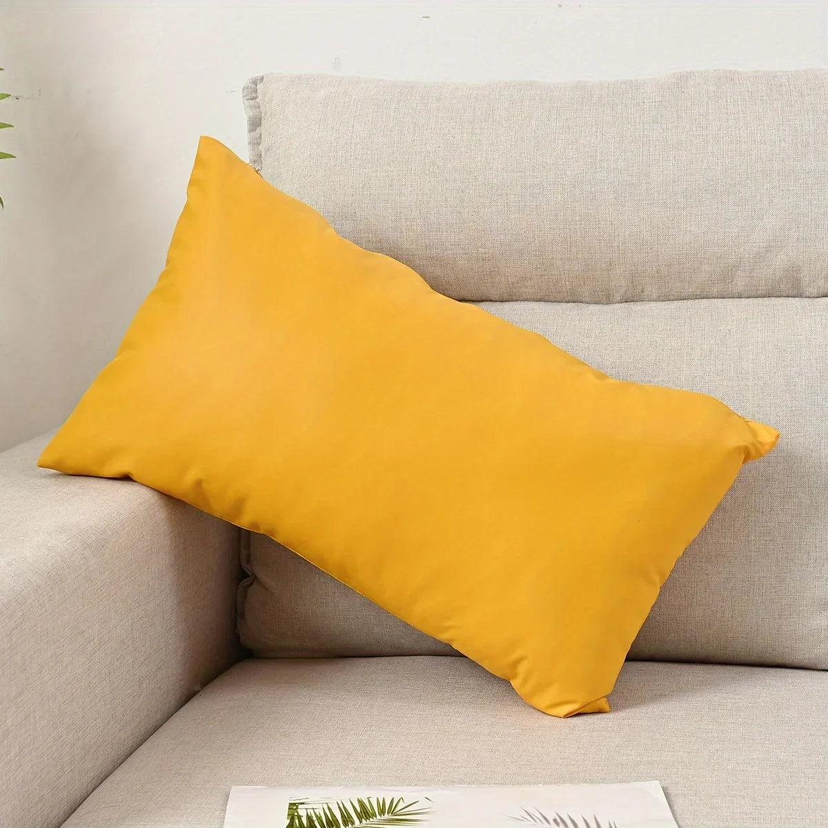 Waterproof PU Lumbar Cushion Cover — European Style