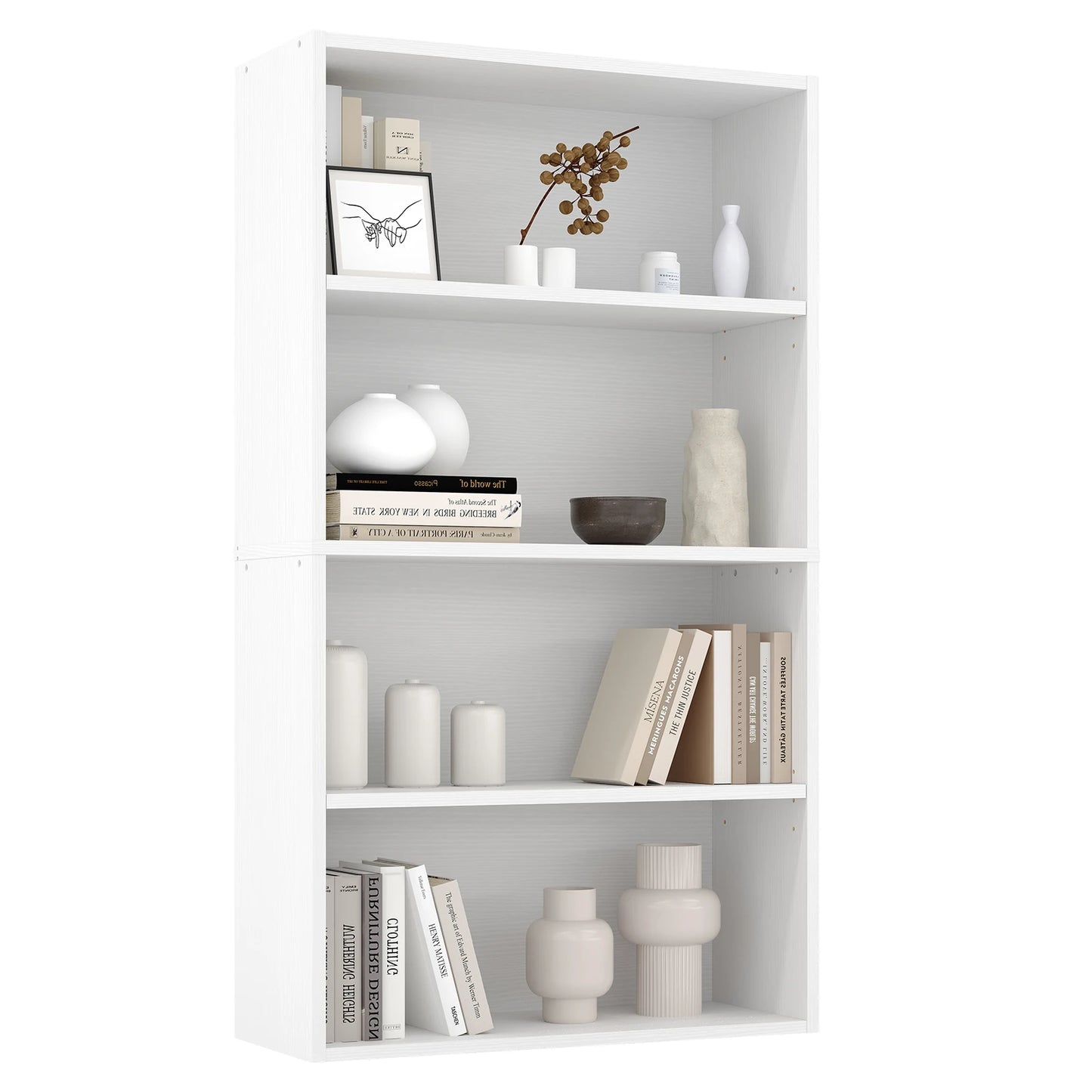 Tall, Dark & Organised — MCQ 5-Tier 53" Black Bookcase with Adjustable Shelves