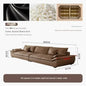 Luxury Genuine Leather Sofa — Designer Modular Living Room Seating