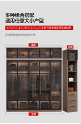 Glass light luxury corner cloakroom wardrobe Double clothes closet cabinets and wardrobes Cabinet dressing clothe home furniture Jonine&