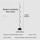 Spiral LED Floor Lamp Nordic Modern Minimalist Bedside Bedroom Living Room Sofa Side Warm Creative Personalized Atmosphere Light Jonine’s Corner