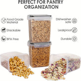 6-Piece Airtight Food Storage Container Set with Labels Jonine’s Corner