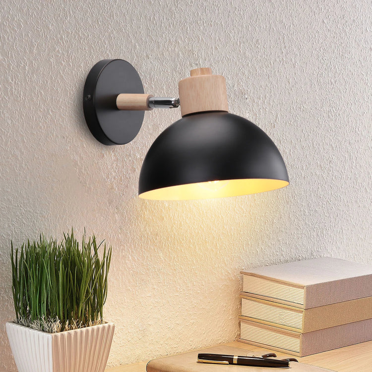 Nordic LED Wall Lamp Wood Creative Lighting Fixture Guest Room Balcony Staircase Sconce Bedroom Bedside Decor Light Chandelier Jonine&