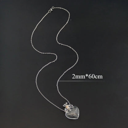 Fashion Glass Perfume Essential Oil Bottle Pendants DIY Women&