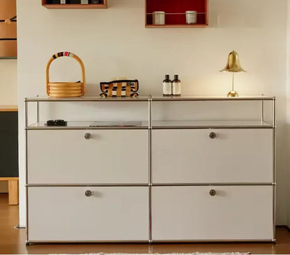 Dual Cabinet Storage Organizer — Modern Chest of Drawers for Bedroom & Living Room