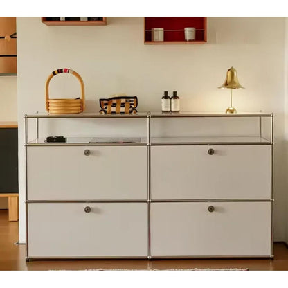 Dual Cabinet Storage Organizer — Modern Chest of Drawers for Bedroom &amp; Living Room