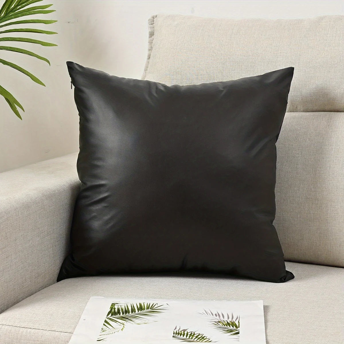 Waterproof PU Lumbar Cushion Cover — European Style