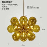 Suspended in Light — Designer Glass Bubble Chandelier for Bedroom & Living Room