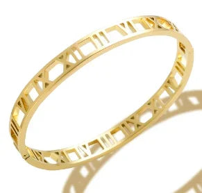 Stainless Steel Crystal Cuff Bracelet Bangle
