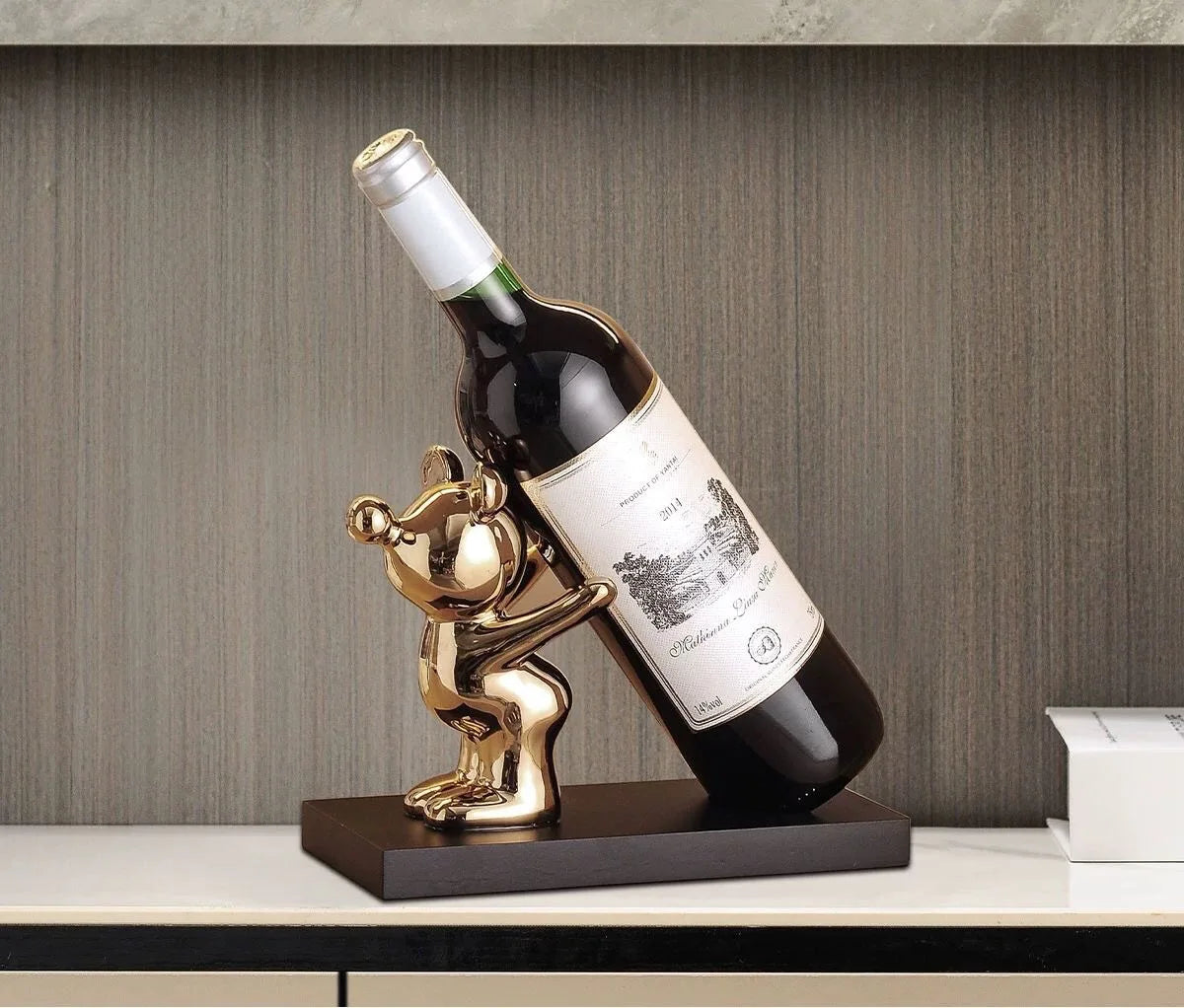 Ceramic Wine Rack & Cabinet Accent Decor