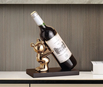 Ceramic Wine Rack & Cabinet Accent Decor