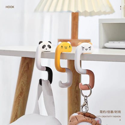 Hang It, Hide It — No-Drill Desk Side Hanging Organizer with Bag Hook