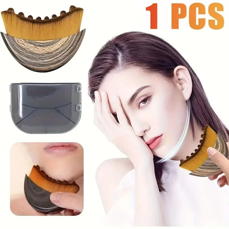 Lymphatic Contour Face Brush — Chin &amp; Jawline Sculpting Massager