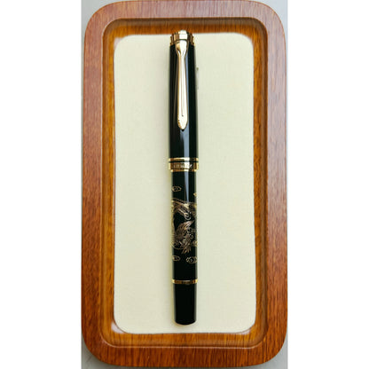 ADMOK J800 Piston Fountain Pen — Finely Carved Metal Body