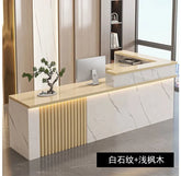 Nordic Luxury Reception Desk with LED Lighting Jonine’s Corner