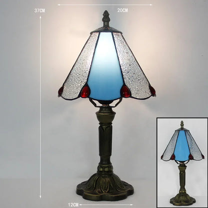 Old World Glow — European Retro Art Glass LED Desk Lamp