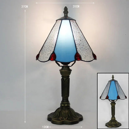 Old World Glow — European Retro Art Glass LED Desk Lamp