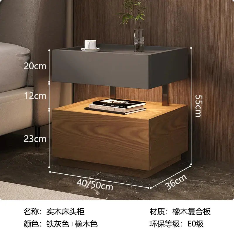 Simple European Bedside Table Classic Storage Luxury Trendy Night Table Modern Premium Comodini Camera Letto Bedroom Furnitures Jonine&