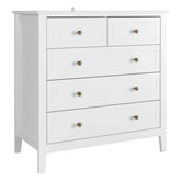 6-Drawer Chest of Drawers – White Bedroom Dresser & Storage Cabinet, 80x40x80cm Jonine’s Corner