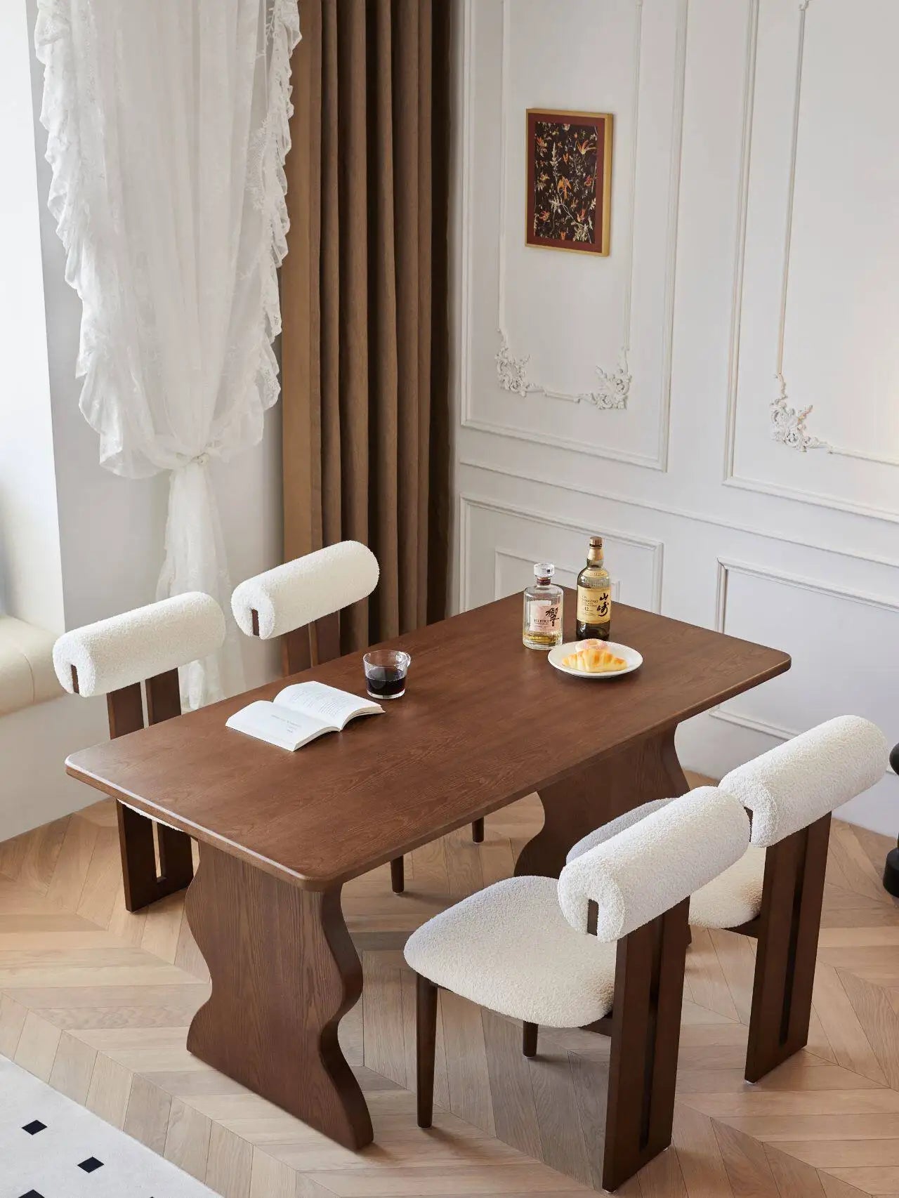 Solid Wood & Pine Dining Table