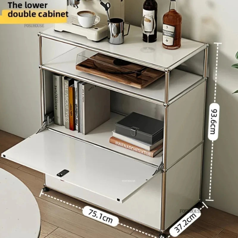 Dual Cabinet Storage Organizer — Modern Chest of Drawers for Bedroom & Living Room