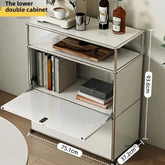 MLG Modern Dual Cabinet – Wood & Acrylic Living Room Storage