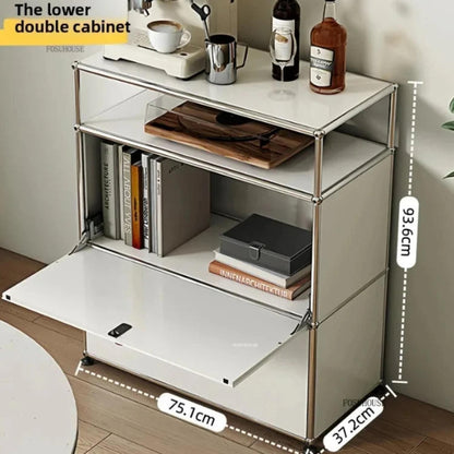 Dual Cabinet Storage Organizer — Modern Chest of Drawers for Bedroom &amp; Living Room