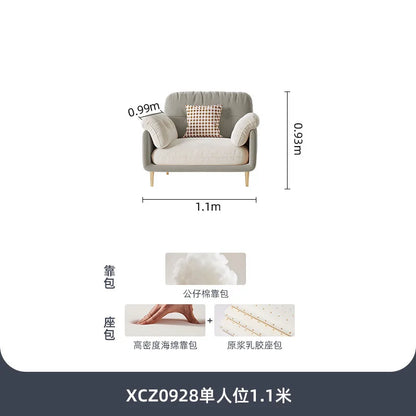 Cream Luxury Corner Sofa — Modern 3-Seat Living Room Sofa