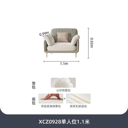 Cream Luxury Corner Sofa — Modern 3-Seat Living Room Sofa