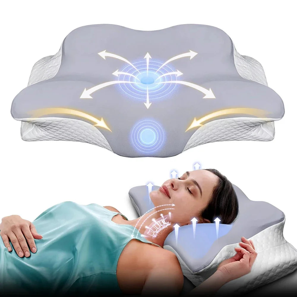 The Cloud Rest — Butterfly-Shaped Cervical Memory Foam Pillow for Neck Pain Relief
