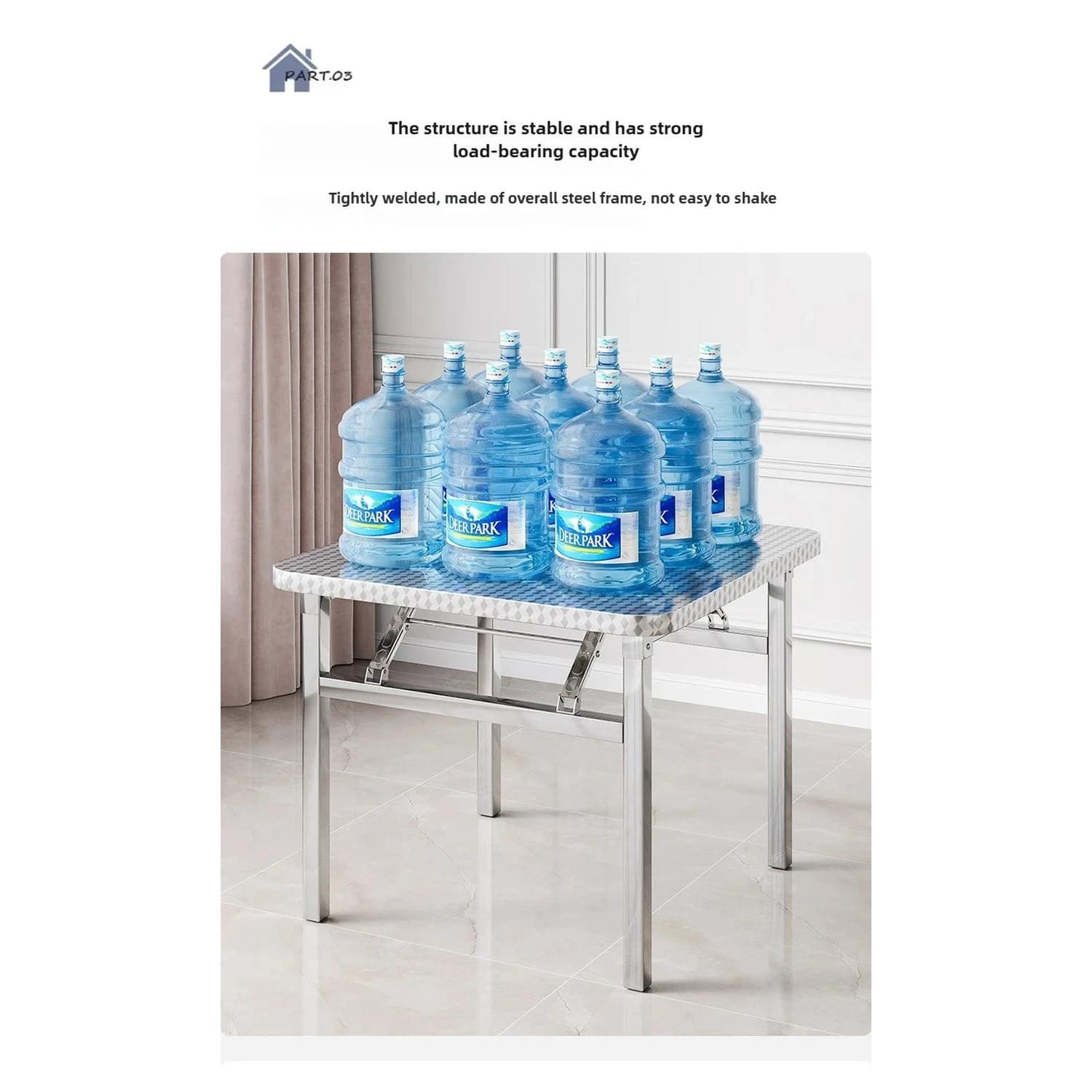 Foldable Stainless Steel Buffet &amp; Serving Table