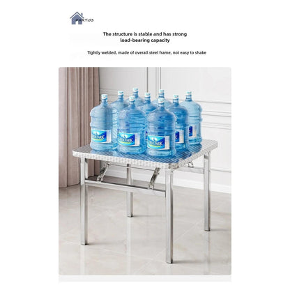Foldable Stainless Steel Buffet &amp; Serving Table