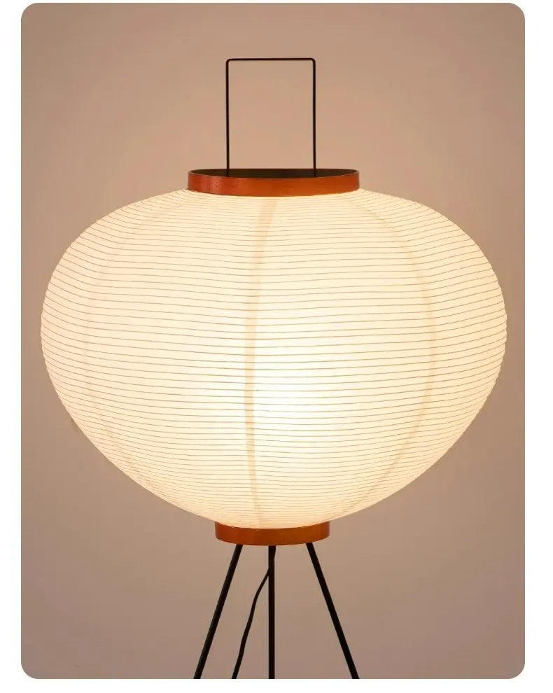 Noguchi Akari Rice Paper Floor Lamp — Wabi-Sabi Standing Light