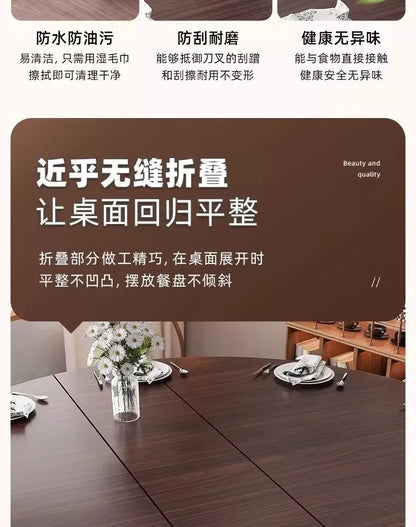 Round Foldable Dining Table — 100 & 120cm
